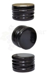Zakrętki do butelek ALUMINIOWE 28x18mm CZARNE