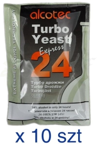 Drożdże Gorzelnicze ALCOTEC 24 EXPRESS PURE / 10 szt