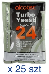 Drożdże Gorzelnicze ALCOTEC 24 EXPRESS PURE / 25 szt