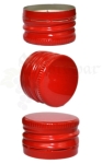 Zakrętki do butelek ALUMINIOWE 28x18mm CZERWONE