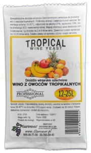 Drożdże Winiarskie WINE YEAST TROPICAL - Wino z Owoców Tropikalnych