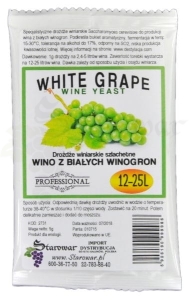 Drożdże Winiarskie WINE YEAST WHITE GRAPE - Wino z Białych Winogron