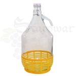 Butelka DAMA 5L w Koszyku Plastikowym z Uchwytem + Zapinka Mechaniczna