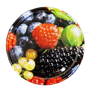 WIECZKO ZAKRĘTKA DO SŁOIKA 82MM OWOCE /W01/ JEŻYNA MALINA BORÓWKA AGREST