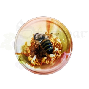 WIECZKO ZAKRĘTKA DO SŁOIKA 82MM MIÓD /W15/ PSZCZOŁA