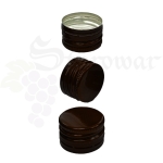 Zakrętki do butelek ALUMINIOWE 28x18mm BRĄZOWE