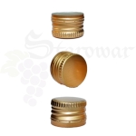 Zakrętki do butelek ALUMINIOWE 18x12mm ZŁOTE (50ML)
