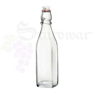 Butelka KWADRATOWA 500ML + Zapinka Mechaniczna