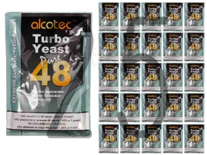Drożdże Gorzelnicze ALCOTEC 48 TURBO PURE YEAST / 25 szt