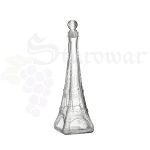Butelka Szklana Zdobiona Karafka WIEŻA EIFFLA 350ML