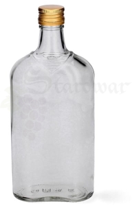 Butelka PŁASKA 500ML z Zakrętką