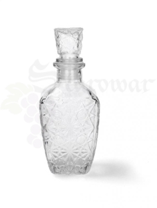 Karafka Szklana Zdobiona Gwiazdki 0,25 L