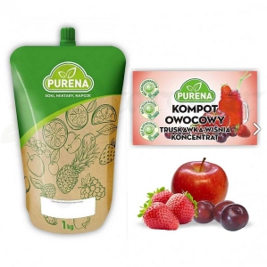 Koncentrat Kompot Owocowy Truskawka-Wiśnia 1kg