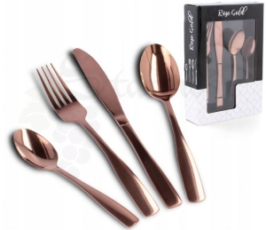 Komplet Sztućców ROSE GOLD 24 el dla 6 osób