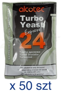 Drożdże Gorzelnicze ALCOTEC 24 EXPRESS PURE / 50 szt
