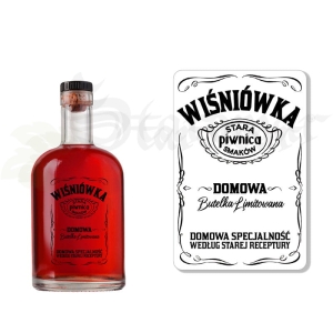 Etykieta Na Butelkę WIŚNIÓWKA et99 / 1 szt (t)