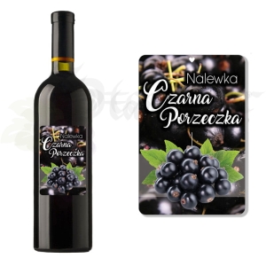 Etykieta na Butelkę Nalewka Czarna Porzeczka et101 / 1 szt