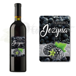 Etykieta na Butelkę Nalewka Jeżyna et103 / 1 szt