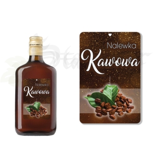 Etykieta na Butelkę Nalewka Kawowa et106 / 1 szt