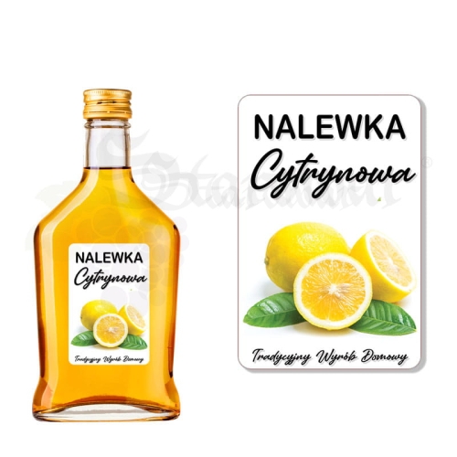 Etykieta na Butelkę Nalewka Cytrynowa et113