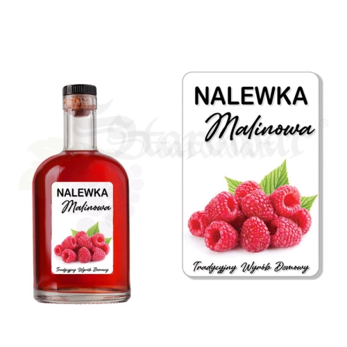 Etykieta na Butelkę Nalewka Malinowa et114
