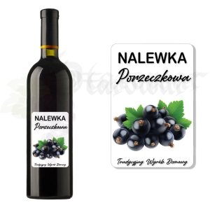 Etykieta na Butelkę Nalewka z Czarnej Porzeczki et115 / 1 szt