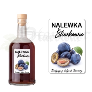 Etykieta na Butelkę Nalewka Śliwkowa et116 / 1 szt