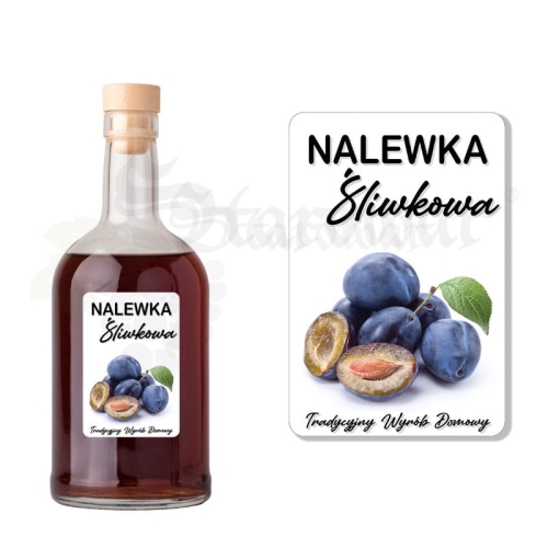 Etykieta na Butelkę Nalewka Śliwkowa et116