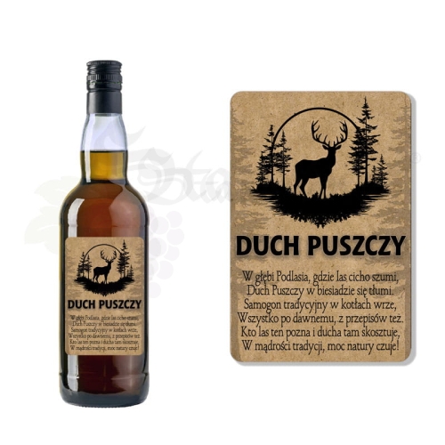 Etykieta na Butelkę DUCH PUSZCZY et119