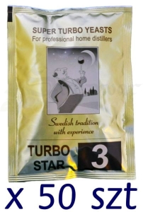 Drożdże Gorzelnicze TURBO STAR 3 / 50 szt