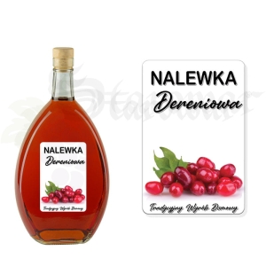 Etykieta na Butelkę Nalewka Dereniowa ET135 / 1 szt