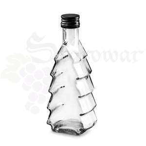 Butelka Szklana Choinka 250ml + Zakrętka fi28