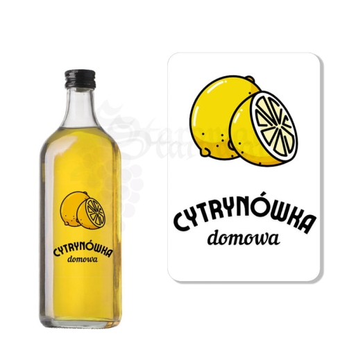 Etykieta na Butelkę Cytrynówka Domowa (t) ET170 / 1 szt