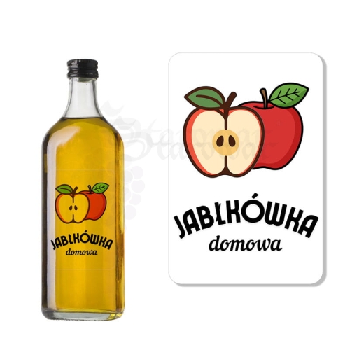 Etykieta na Butelkę Jabłkówka Domowa (t) ET171 / 1 szt