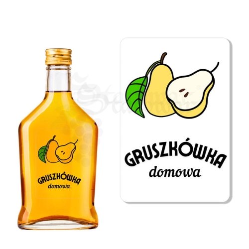 Etykieta na Butelkę Gruszkówka Domowa (t) ET172