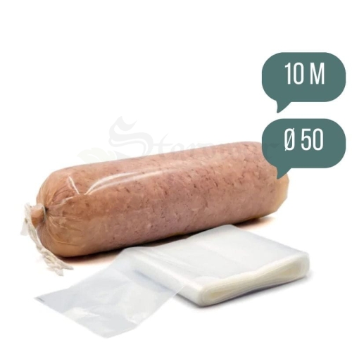 Osłonka barierowa termokurczliwa fi 50 mm 10 m – do kiełbas parzonych